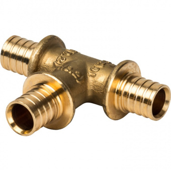 Тройник равнопроходный 20x20x20 для труб из сшитого полиэтилена аксиальный