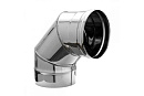 Купить Отвод 90 градусов D 115 для дымохода из нержавеющей стали Прок